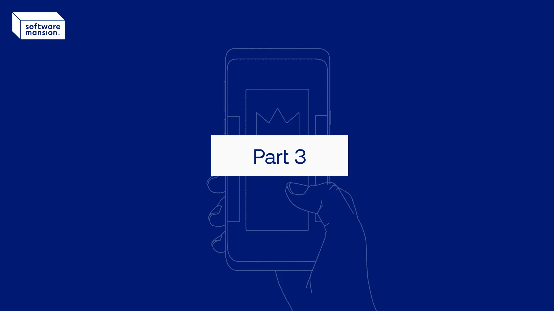 Reigns series Part 3 graphic with a hand holding a phone